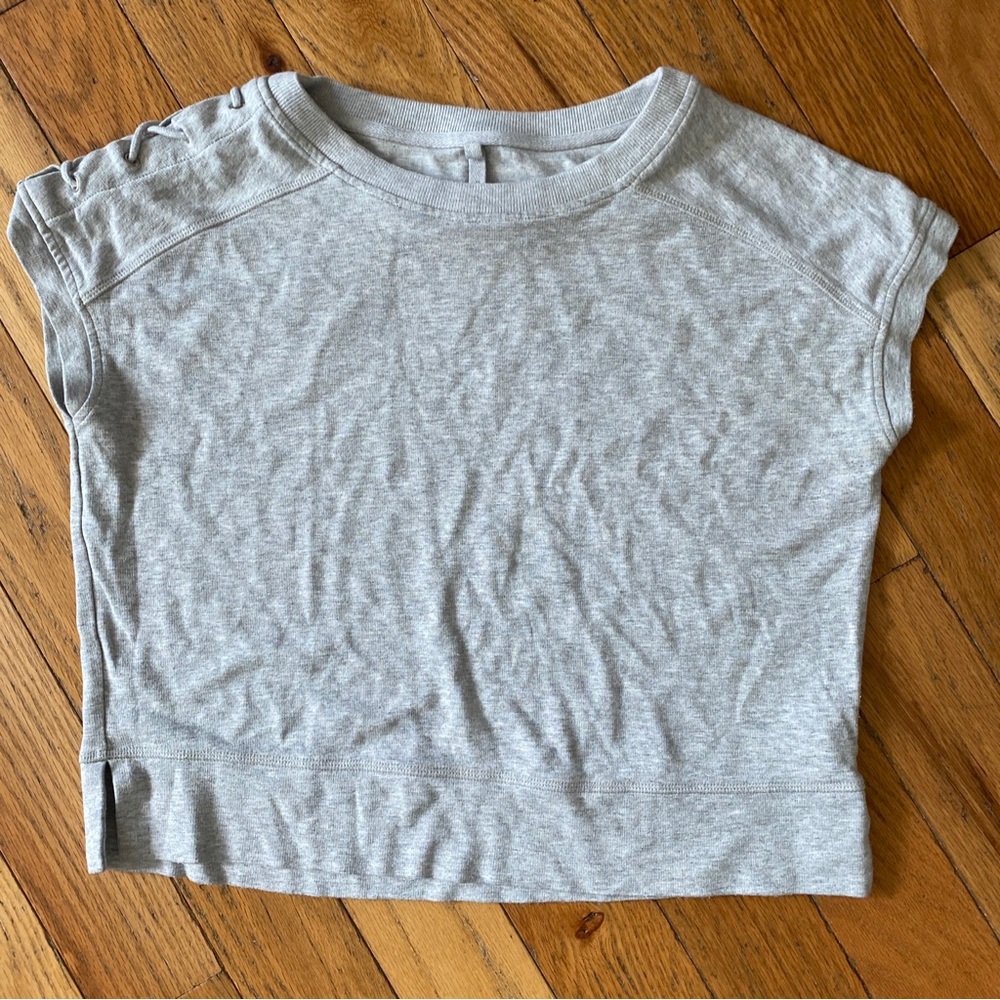 Karen Millen Gray Short Sleeve Top Size UK 10 US 6